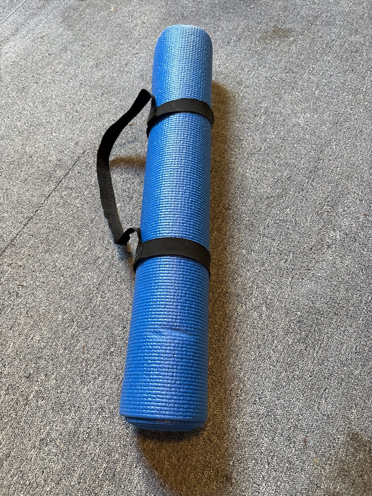 Blauwe yogamat met draagband, Ophalen, Nieuw, Yogamat