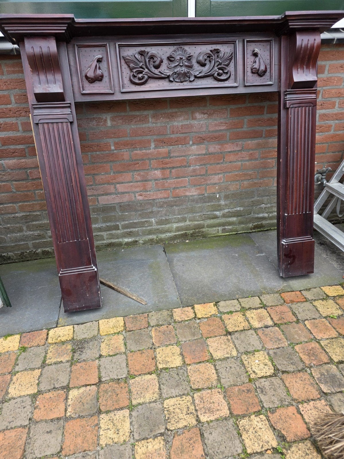 Houten omlijsting schouw, Ophalen, Zo goed als nieuw, Vrijstaande haard, Overige soorten