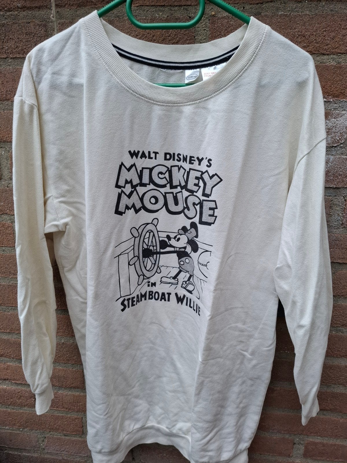Disney Mickey Mouse Steamboat Willie Longsleeve Maat 176, Disney, Gebruikt, Meisje, Ophalen of Verzenden