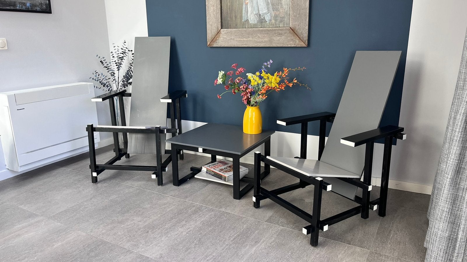“ Exclusieve Rietveld stoelen set “, Antiek en Kunst, Ophalen, Meerkleurig, Hout, Handgemaakt