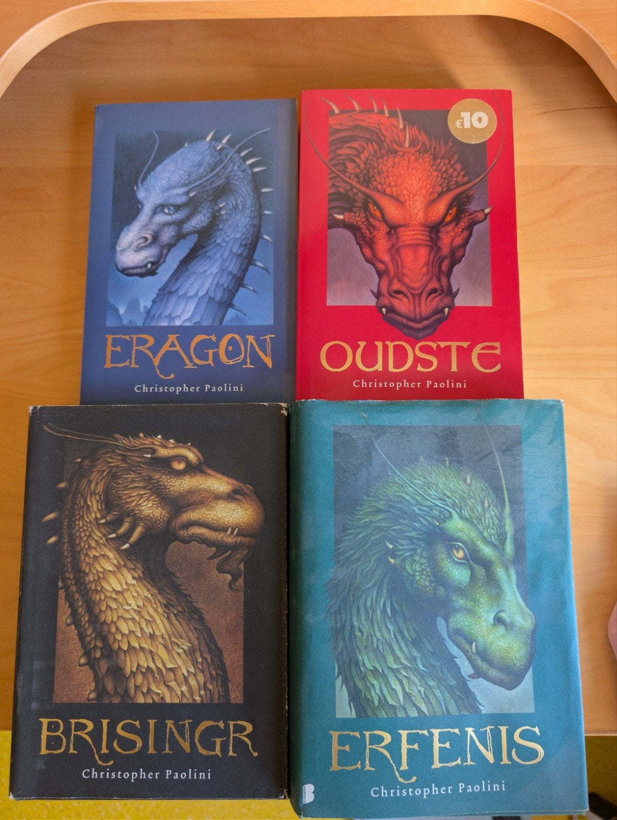 Het Erfgoed / Eragon compleet 1 t/m 4 – Christopher Paolini, Ophalen of Verzenden, Gelezen, Christopher Paolini