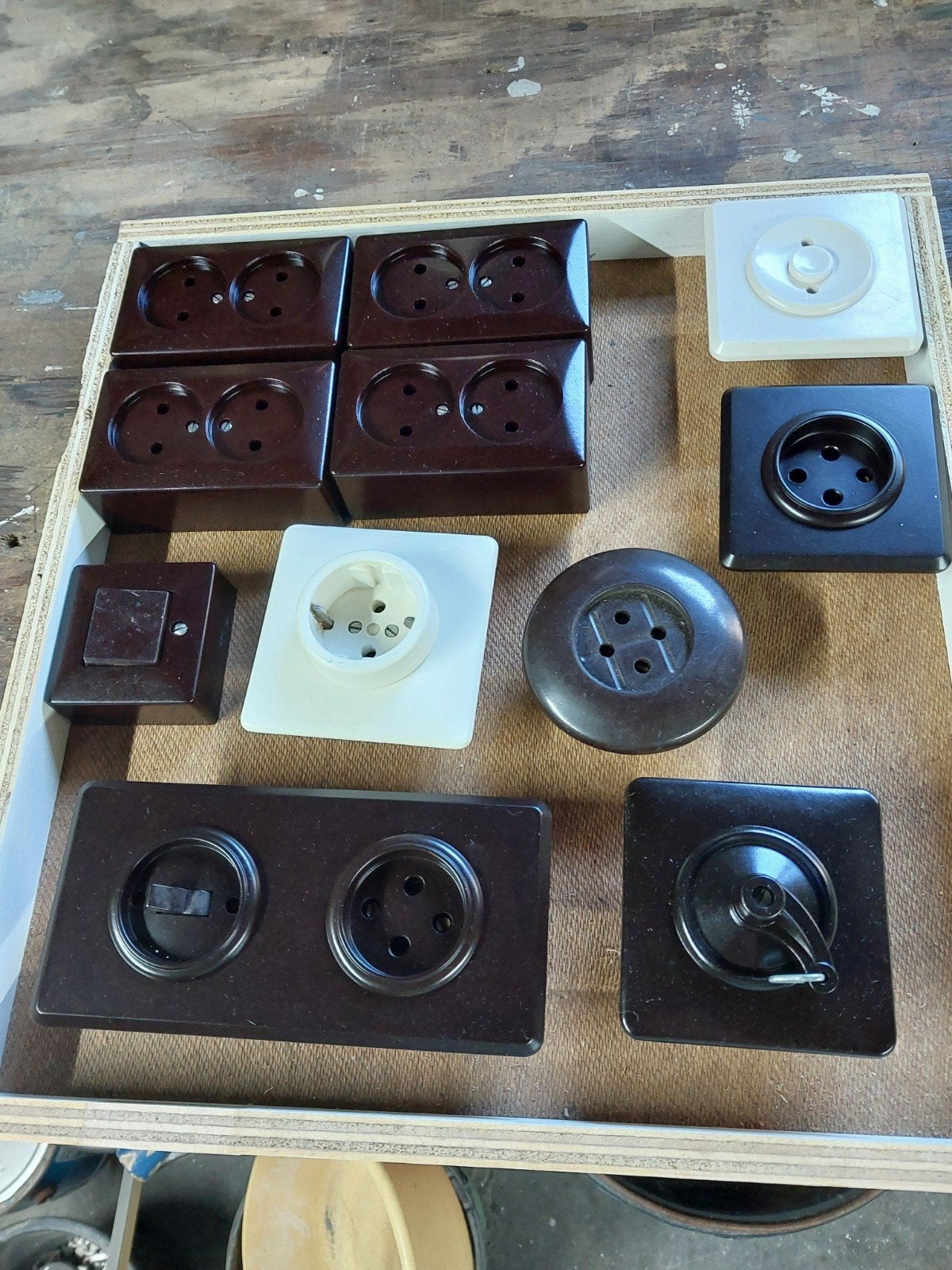 bakeliet inbouw en opbouw schakelmateriaal, Ophalen of Verzenden
