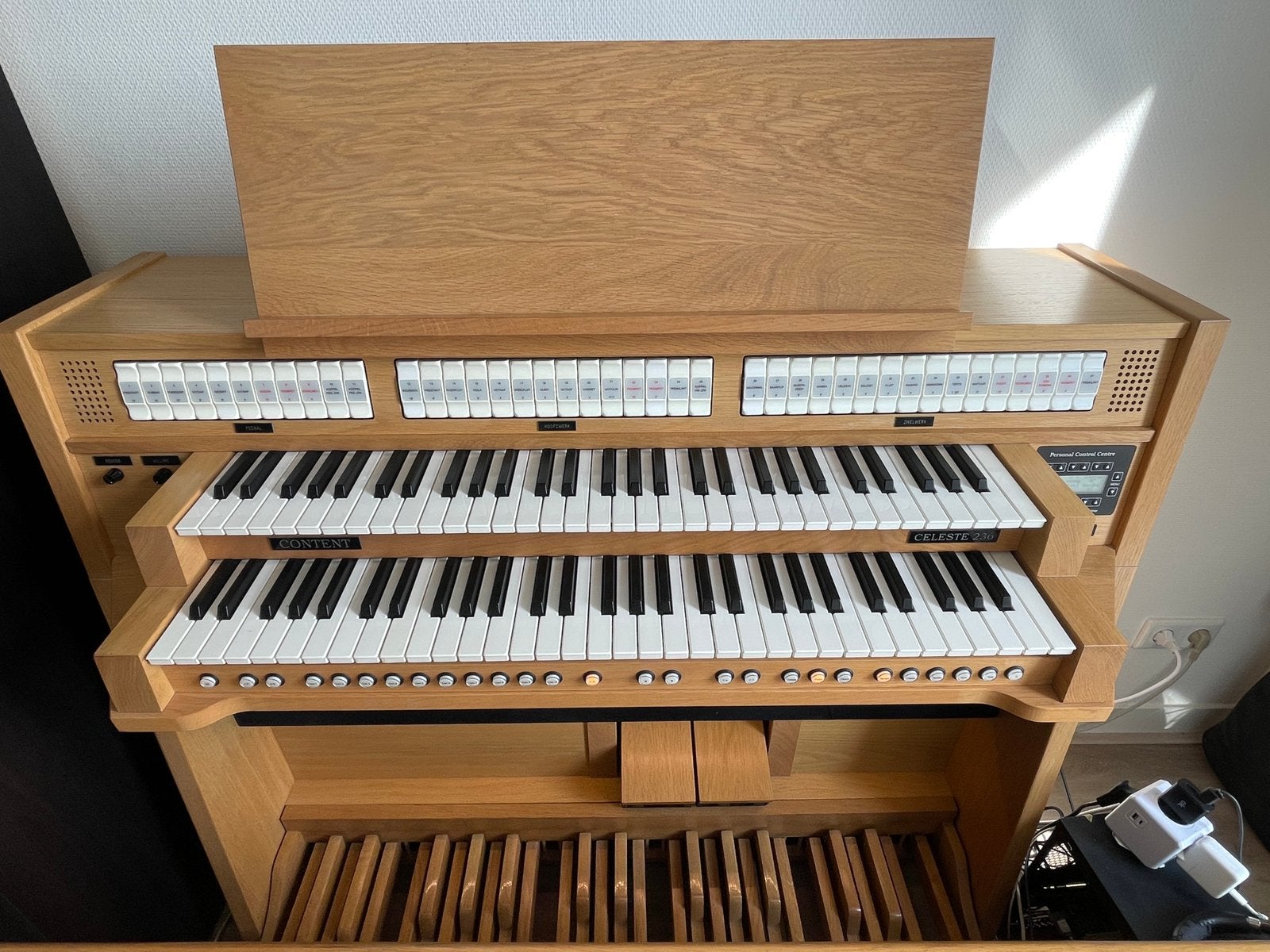 Content Celeste 236 2-Klaviers orgel., Ophalen, Gebruikt, 2 klavieren, Orgel