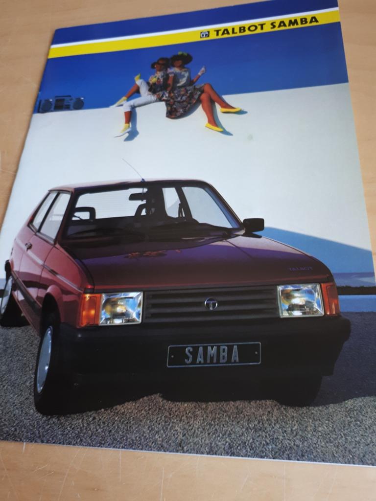 Begin jaren 80 Talbot Samba Nederlandse folder izgst, Ophalen of Verzenden, Zo goed als nieuw, Overige merken