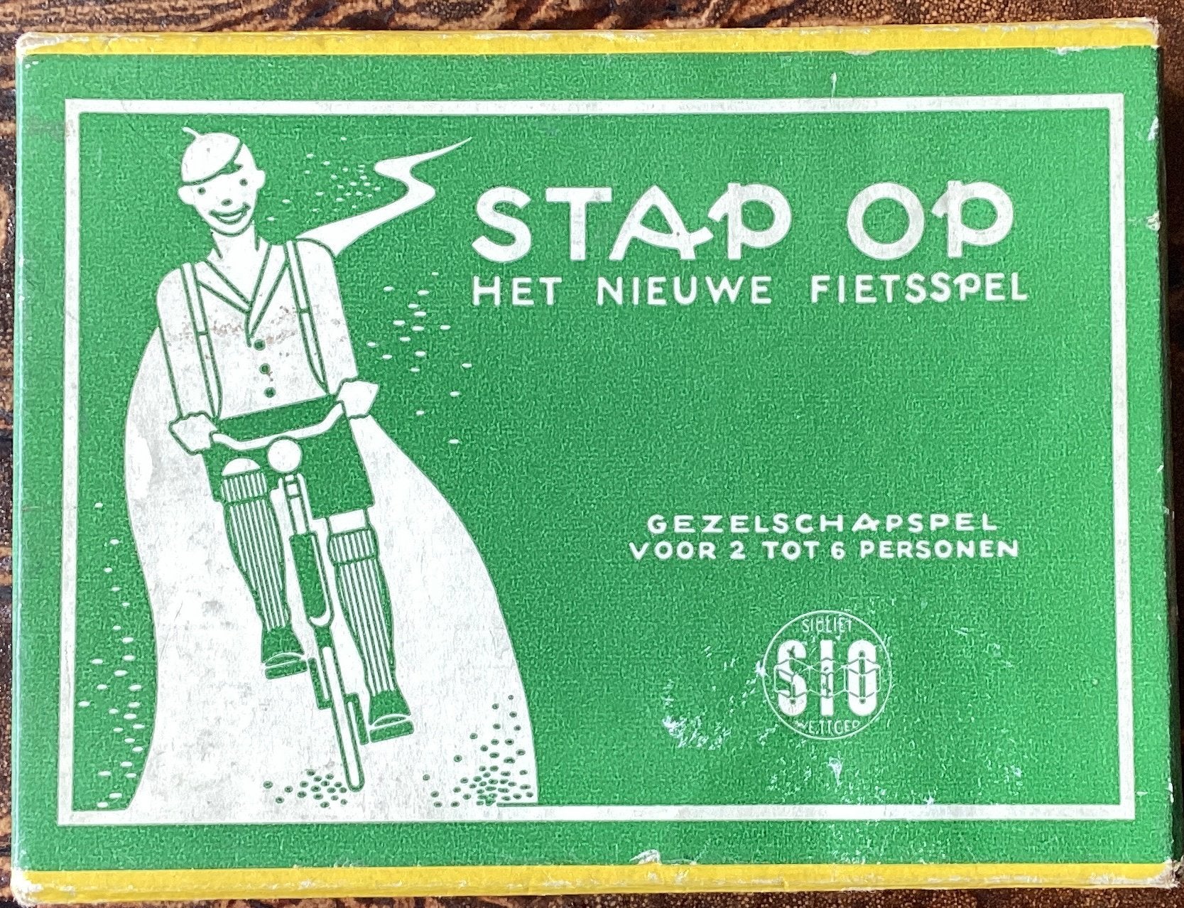 Stap op, het nieuwe fietsspel, vintage, Hobby en Vrije tijd, Ophalen of Verzenden, Zo goed als nieuw