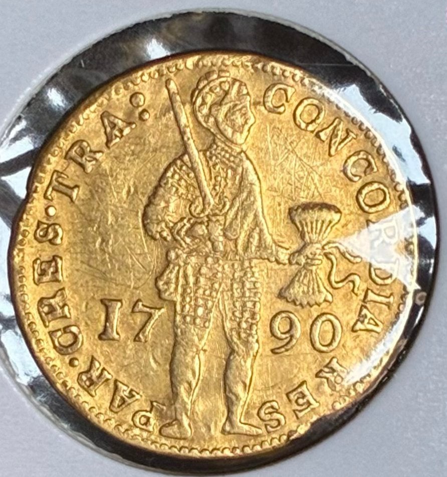 Utrecht, enkele dukaat goud 1790 (R), Postzegels en Munten, Munten | Nederland, Ophalen of Verzenden, Vóór koninkrijk, Overige waardes