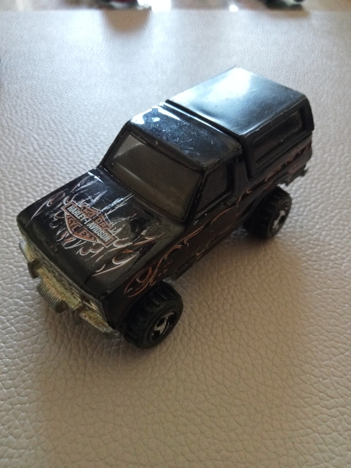 Hot Wheels Ford Bronco Harley-Davidson Zwart 1:64, Ophalen, Gebruikt