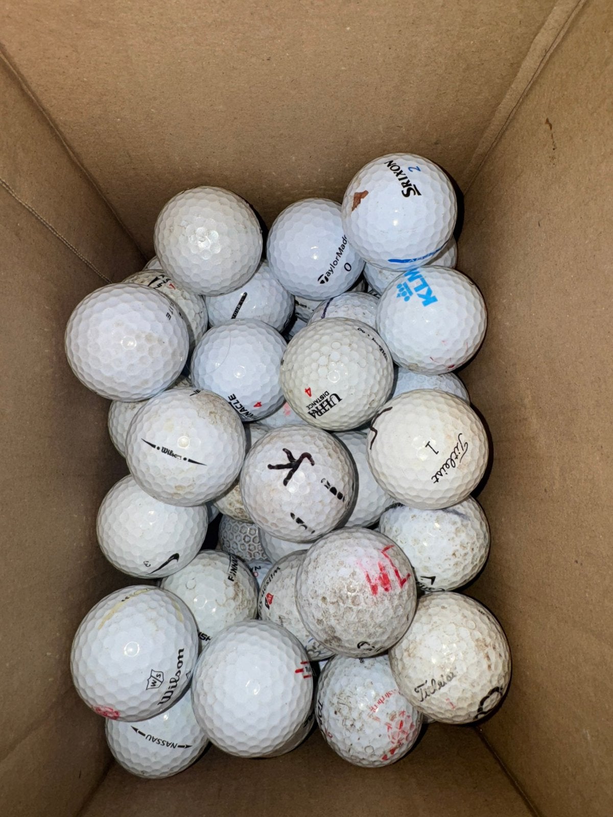 100+ golfballen, Sport en Fitness, Ophalen, Gebruikt, Bal(len), Overige merken