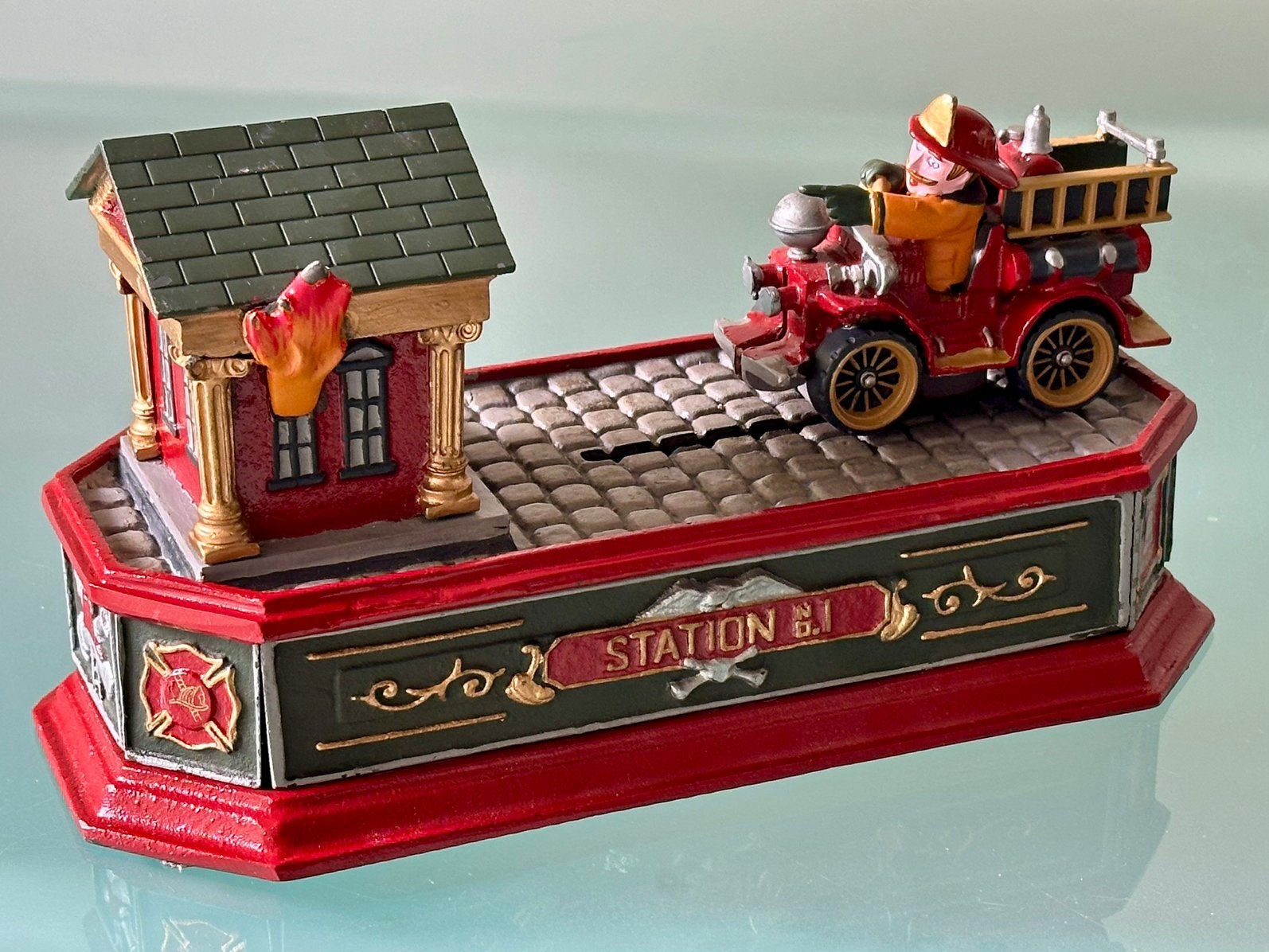 Franklin Mint spaarpot Brandweer, Ophalen of Verzenden, Gebruikt, Metaal of Blik, Overige thema's