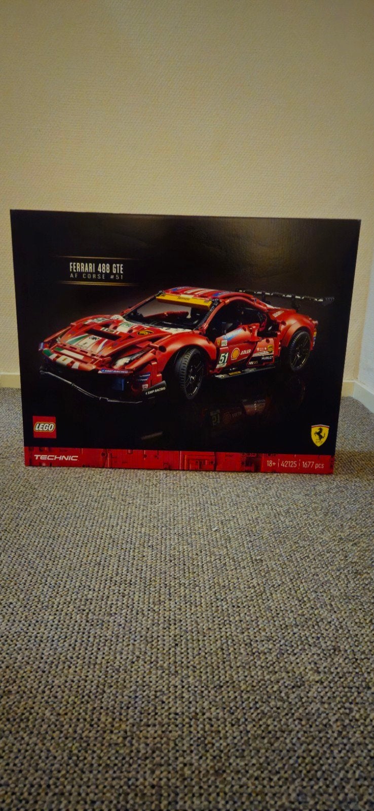 lego 42125 Ferrari 488 GTE nieuw in doos, Lego, Nieuw, Ophalen of Verzenden, Technic