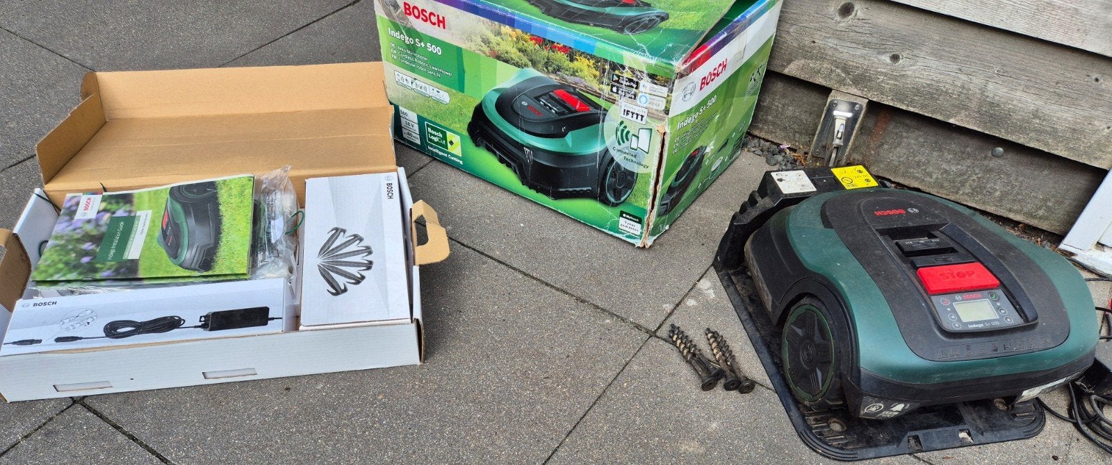 Bosch Indego S+ 500 robotmaaier - defect, Ophalen of Verzenden, Gebruikt, Bosch
