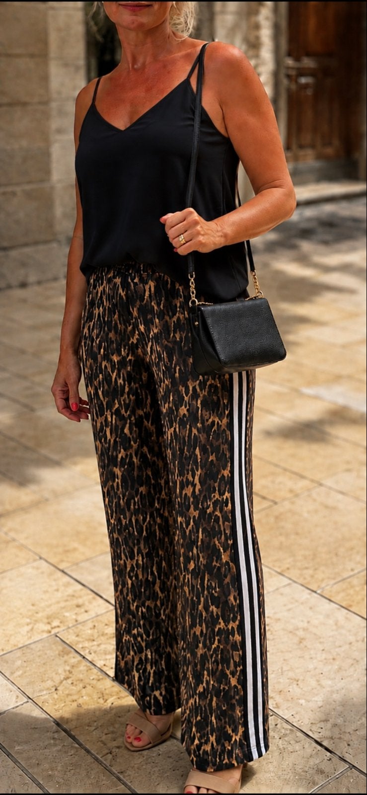 Nieuwe Studio Anneloes pantalon luipaard print , mt L 40/42, Maat 38/40 (M), Bruin, Nieuw, Ophalen of Verzenden