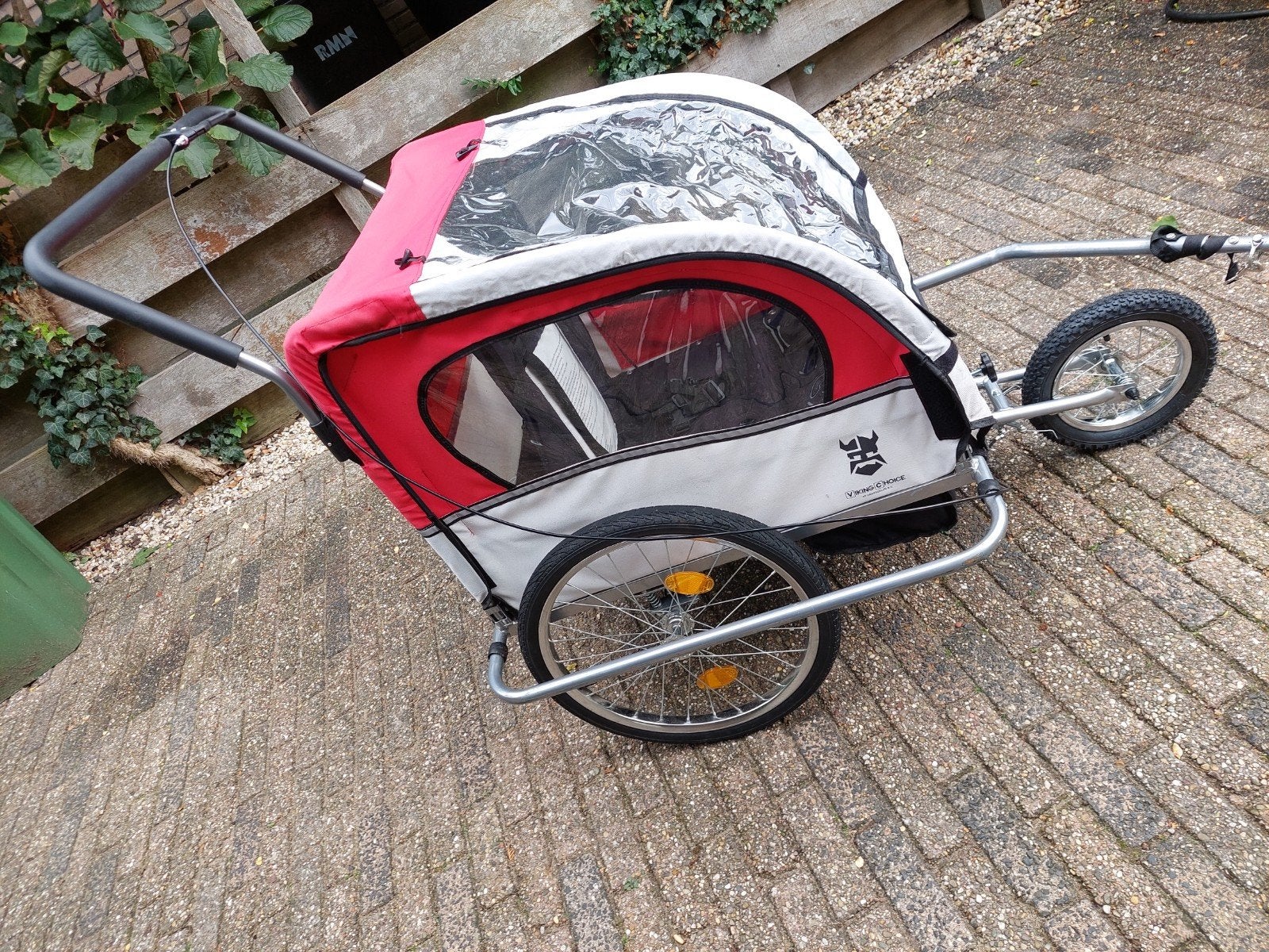 fietskar viking choice, geheel demontabel, Ophalen, Zo goed als nieuw, Kinderkar, 40 tot 60 kg