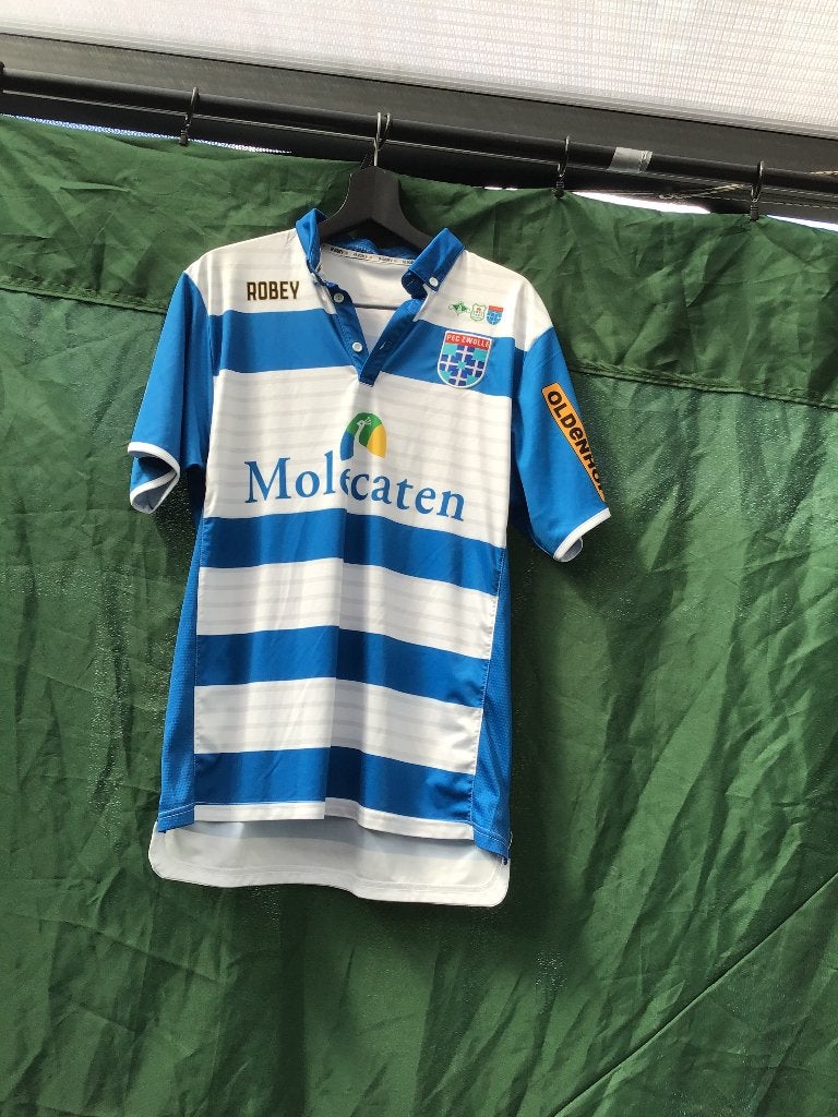 Mooi Pec Zwolle shirt, Maat 52/54 (L), Onbekend, Blauw, Ophalen of Verzenden