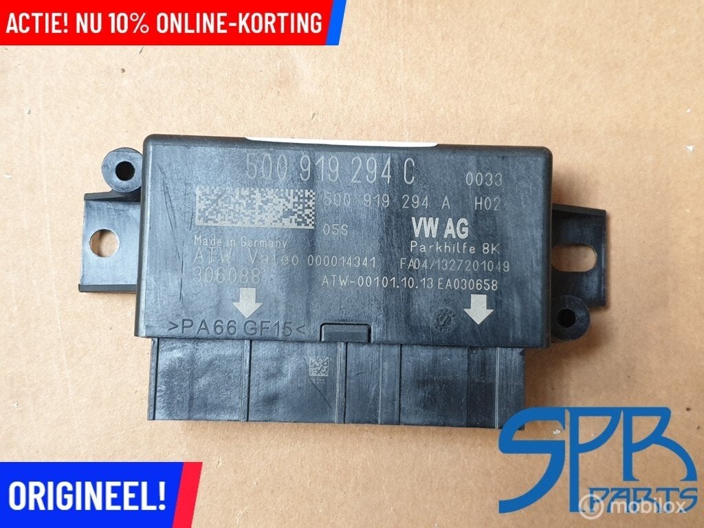 5Q0919294C 8k PDC PARKEERHULP PARKEERSENSOR MODULE POLO 2G, Gebruikt, Volkswagen, Ophalen of Verzenden, Volkswagen