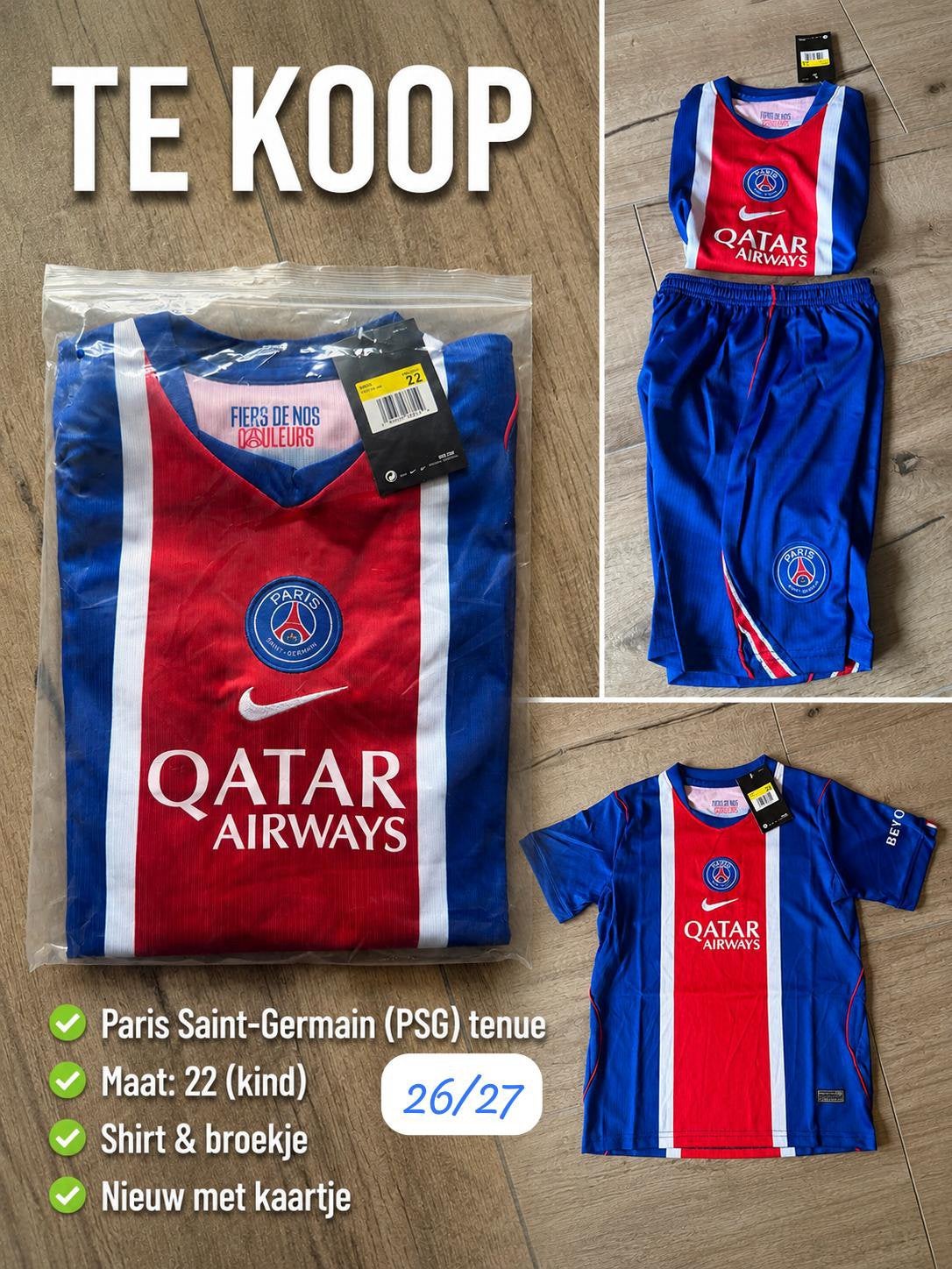 🇫🇷 26/27 Paris Saint Germain PSG THUISSHIRT 26/27!! 🇫🇷, Maat XS of kleiner, Ophalen of Verzenden, Nieuw, Shirt