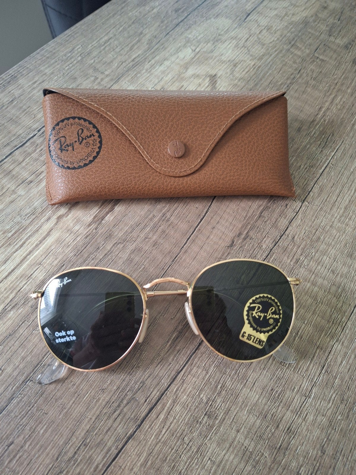 Ray Ban Round Metal, Zonnebril, Overige kleuren, Ophalen of Verzenden, Zo goed als nieuw