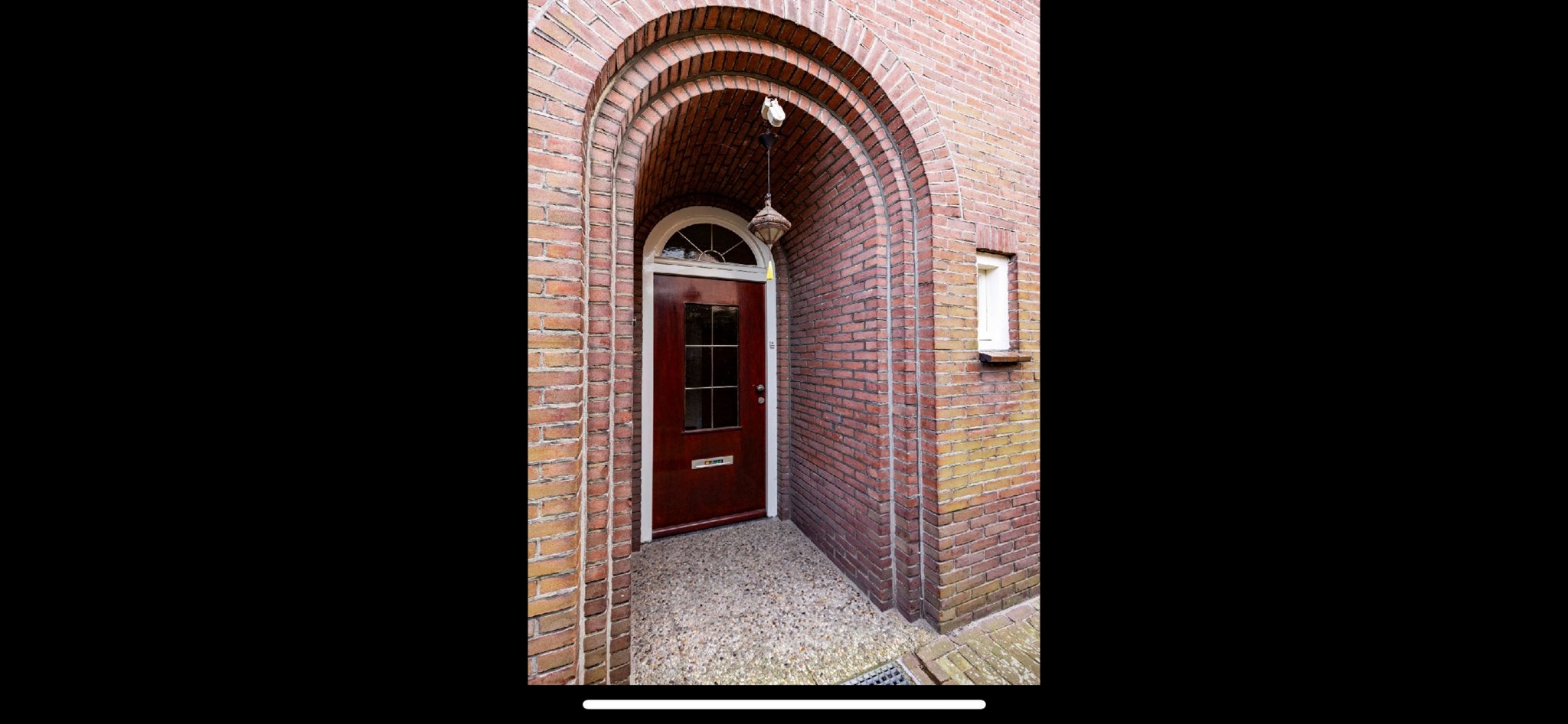 Originele Jaren '30 Voordeur met Glas in lood en Bovenlicht, Ophalen, Gebruikt, 80 tot 100 cm, Buitendeur
