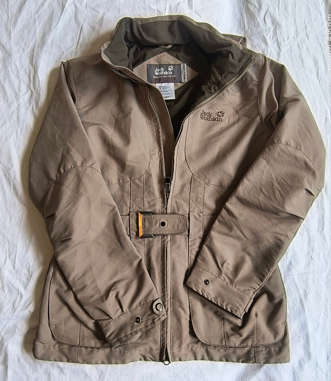 Jack Wolfskin Stormlock Active jas dames maat M, Maat 38/40 (M), Beige, Ophalen of Verzenden, Zo goed als nieuw