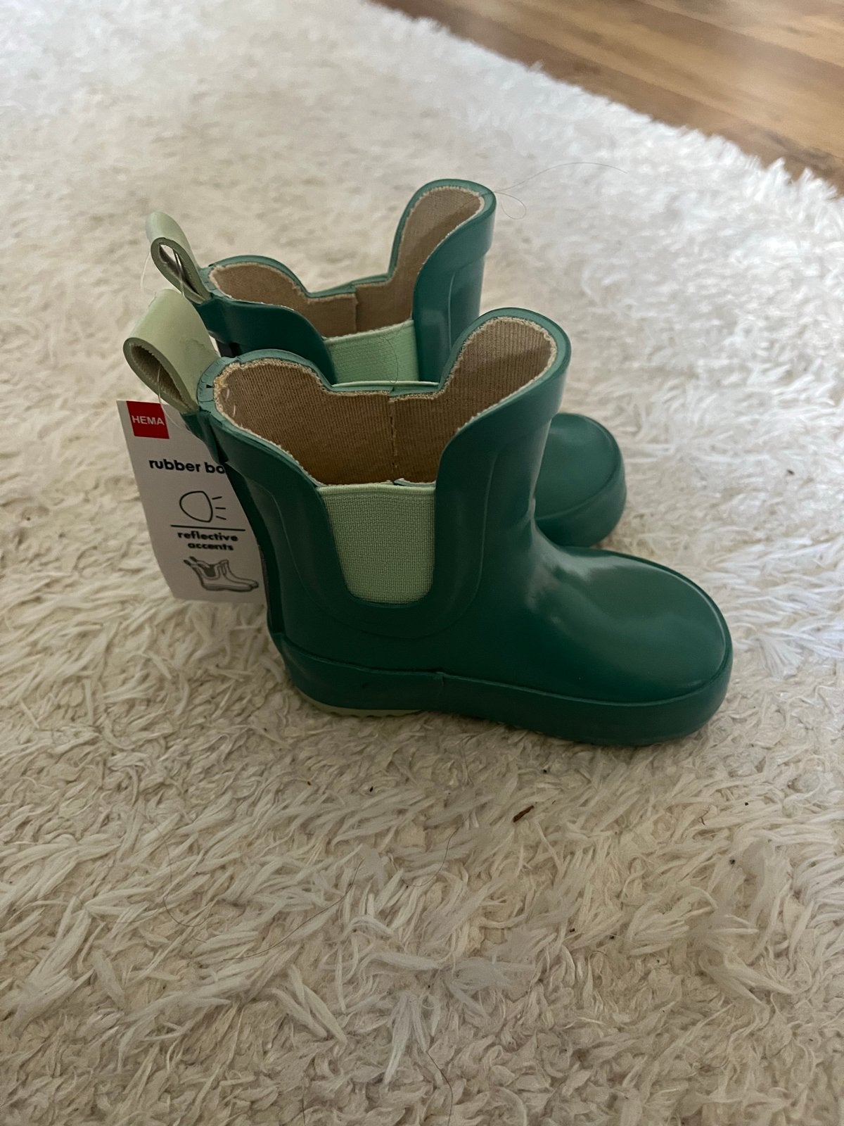 Nieuwe HEMA rubberlaarzen maat 20 groen, Ophalen of Verzenden, Nieuw, Jongen of Meisje, Laarzen