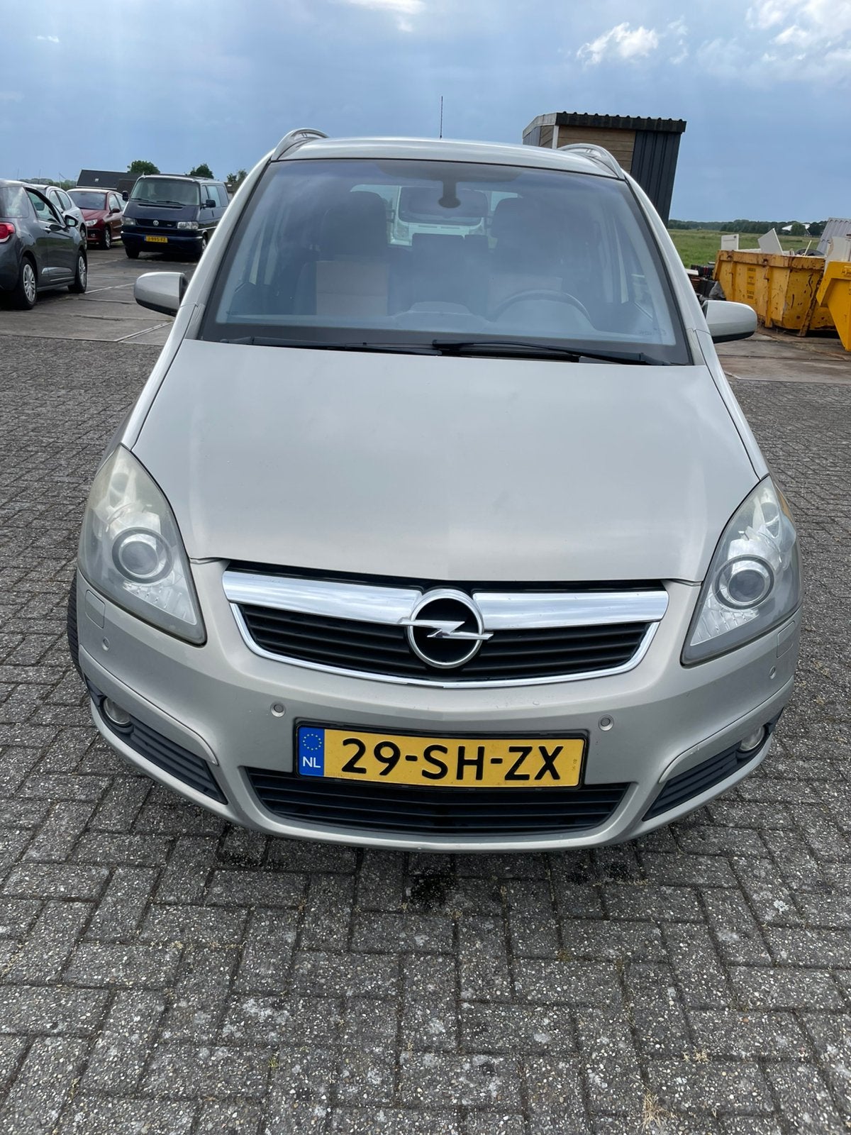 Opel Zafira 2.2 2006 Grijs 7 persone, Auto's, Opel, Voorwielaandrijving, Metallic lak, 4 cilinders, 7 stoelen
