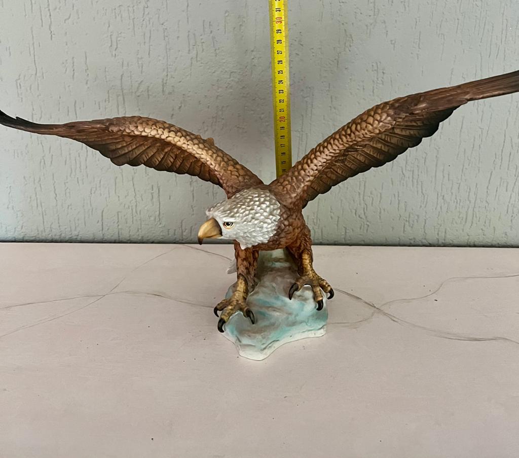 Goebel Witkopzeearend Beeld - Vintage Porselein 1989, Ophalen, Steen of Keramiek, Beeld, Vogel
