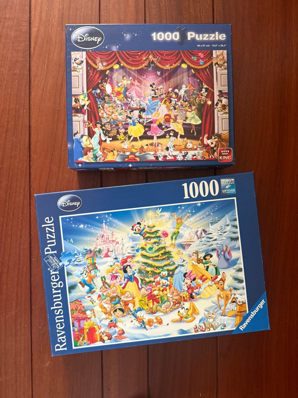 Twee keer disney puzzel 1000 stukjes, Hobby en Vrije tijd, Ophalen, 500 t/m 1500 stukjes, Zo goed als nieuw, Legpuzzel