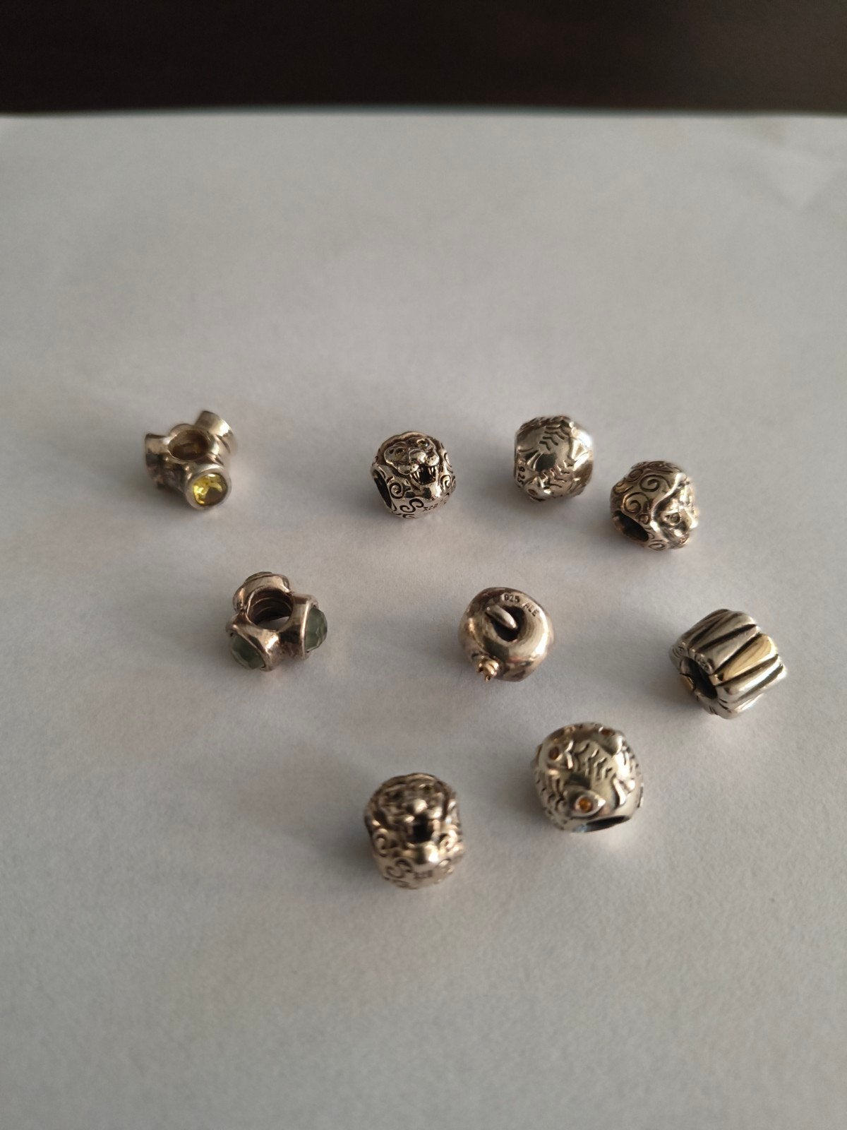 9 Pandora bedels asorti., Verzenden, Pandora, Zo goed als nieuw, 4 bedels of meer