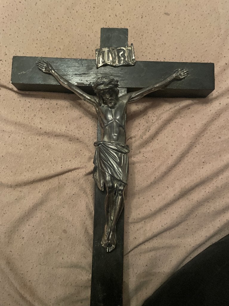 Kruis antiek, Ophalen of Verzenden, Zo goed als nieuw, Sieraad, Christendom | Katholiek