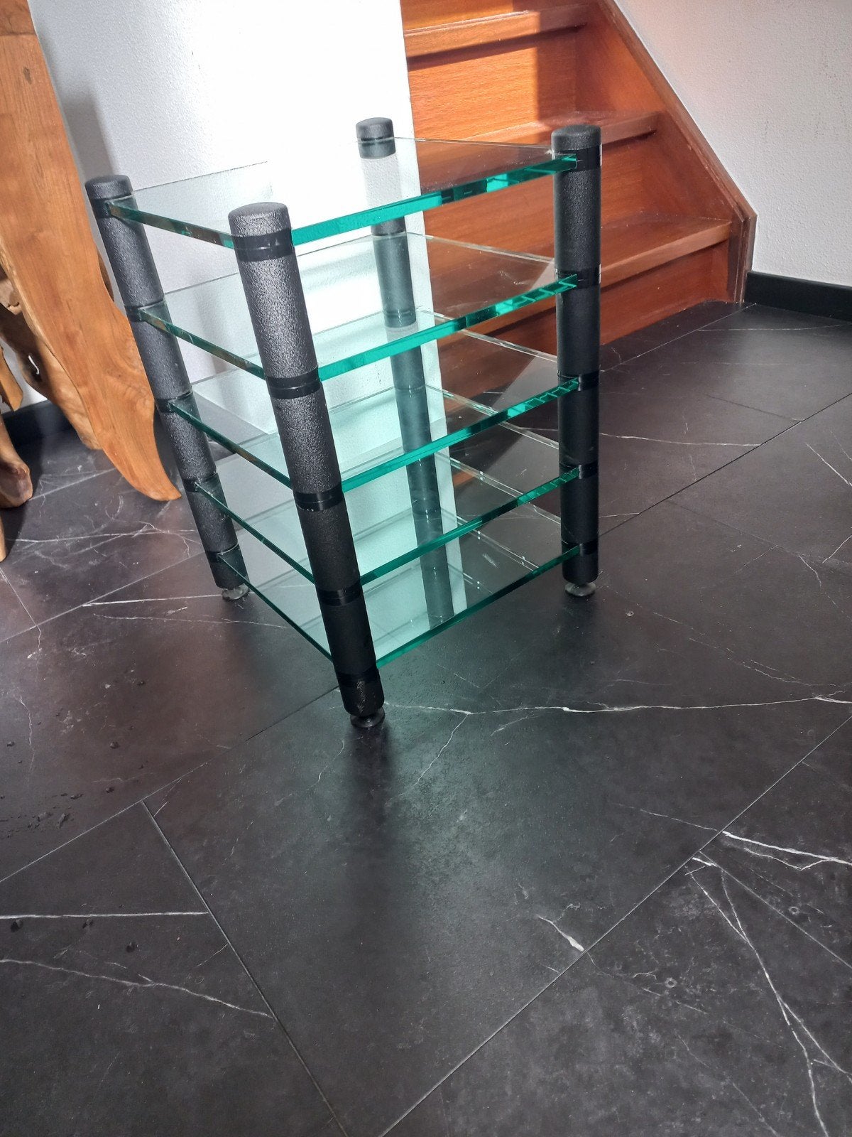glazen vitrine kastje/stereomeubel, Ophalen of Verzenden