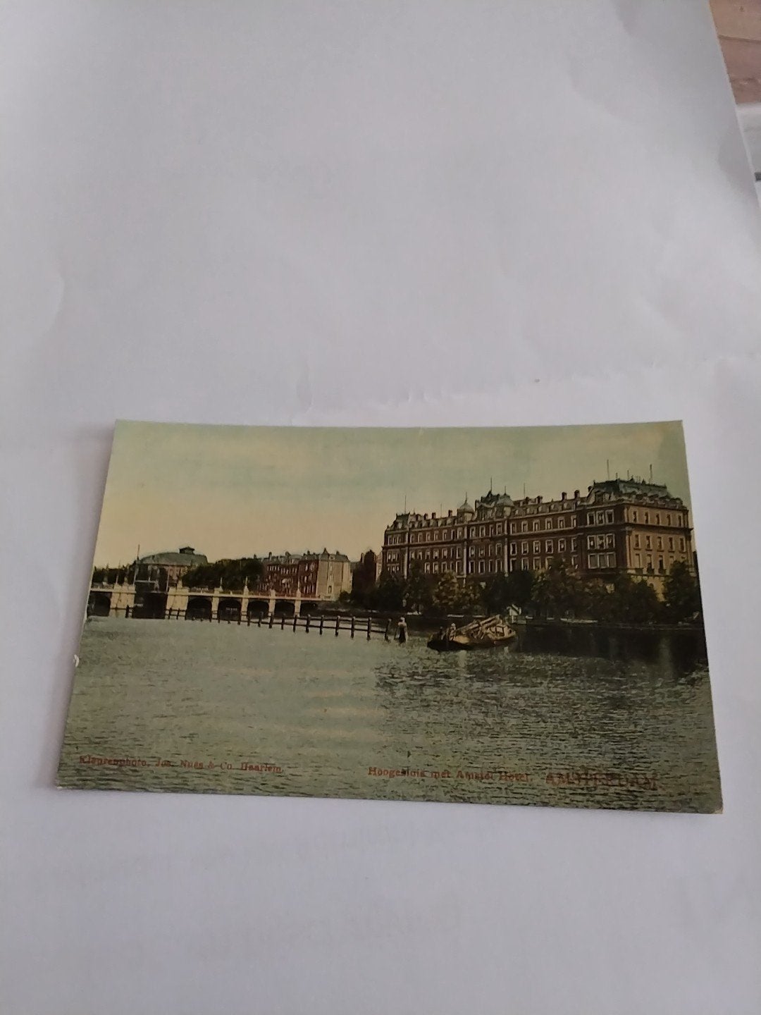 Oude Ansichtkaart: Hoogesluis  met Amstel Hotel, Amsterdam, Verzamelen, Ophalen of Verzenden, Voor 1920, Ongelopen, Noord-Holland