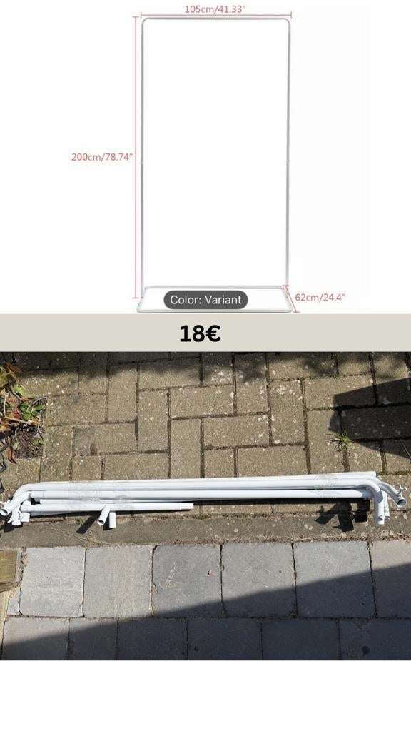 BACKDROP FRAME / ACHTERGROND STANDAARD –  BRUILOFT OF EVENTS, Hobby en Vrije tijd, Feestartikelen, Gebruikt, Feestartikel, Geboorte of Huwelijk