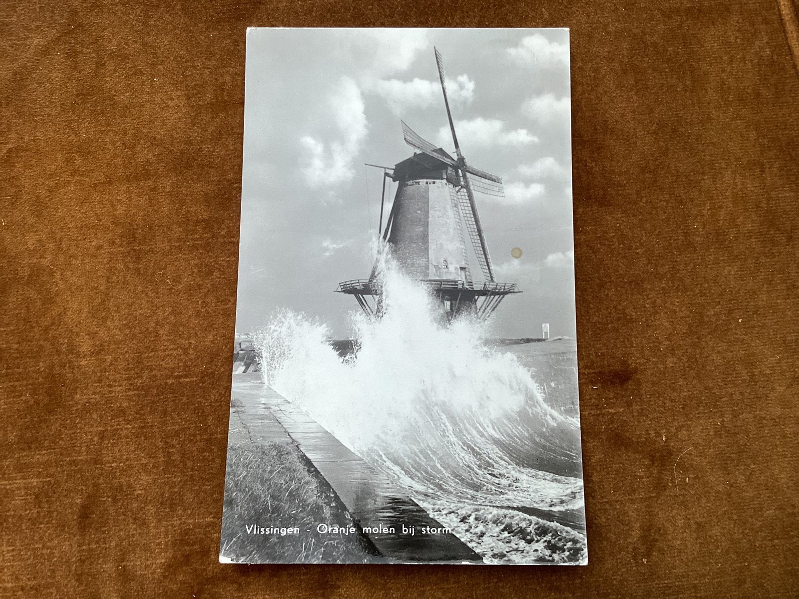 Vlissingen. Oranje molen bij storm. 1976, Ophalen of Verzenden, 1960 tot 1980, Zeeland