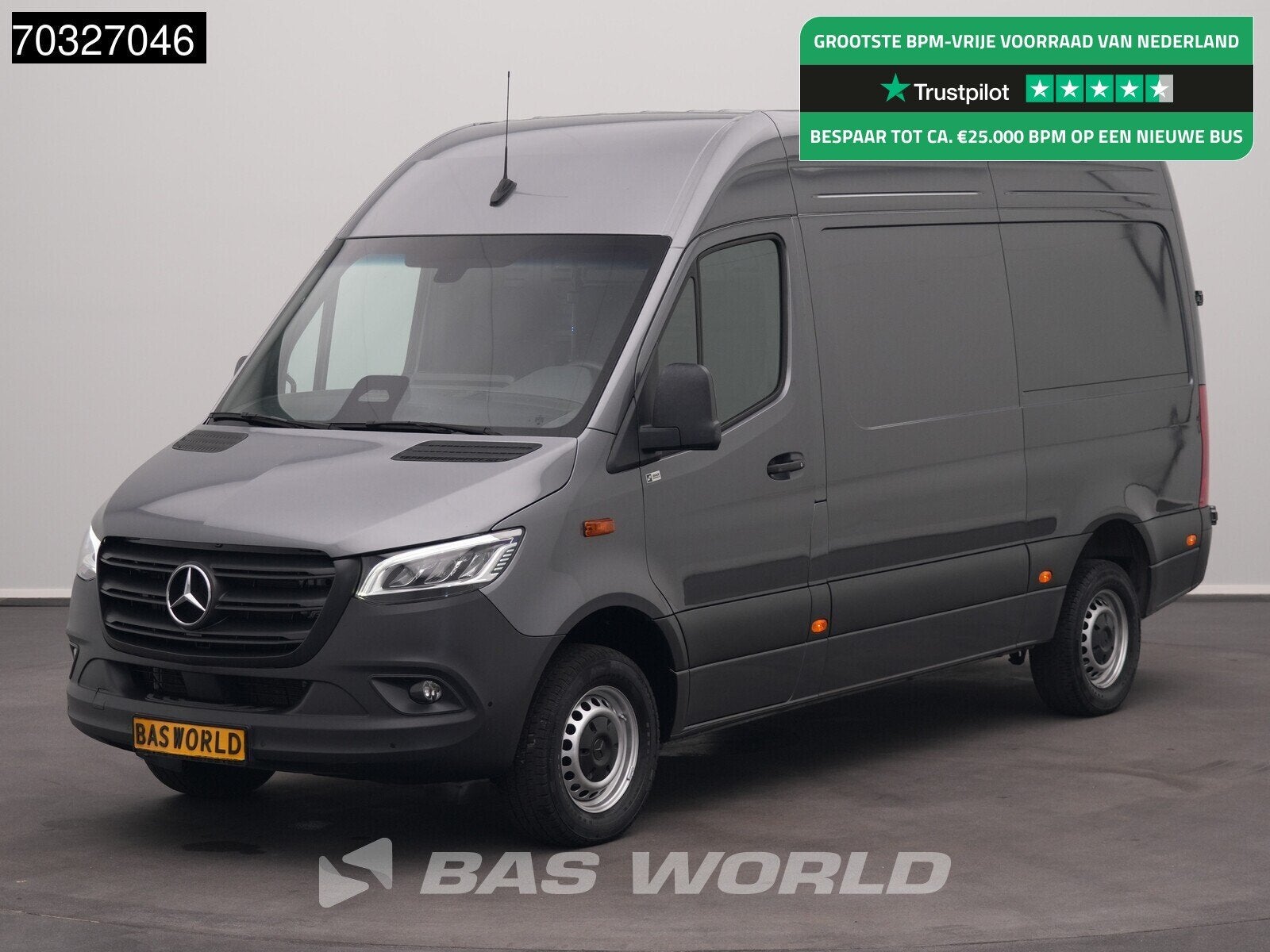 Mercedes Sprinter 317 CDI Automaat L2H2 170PK LED Navi Airco, Automaat, Stof, Gebruikt, Euro 6