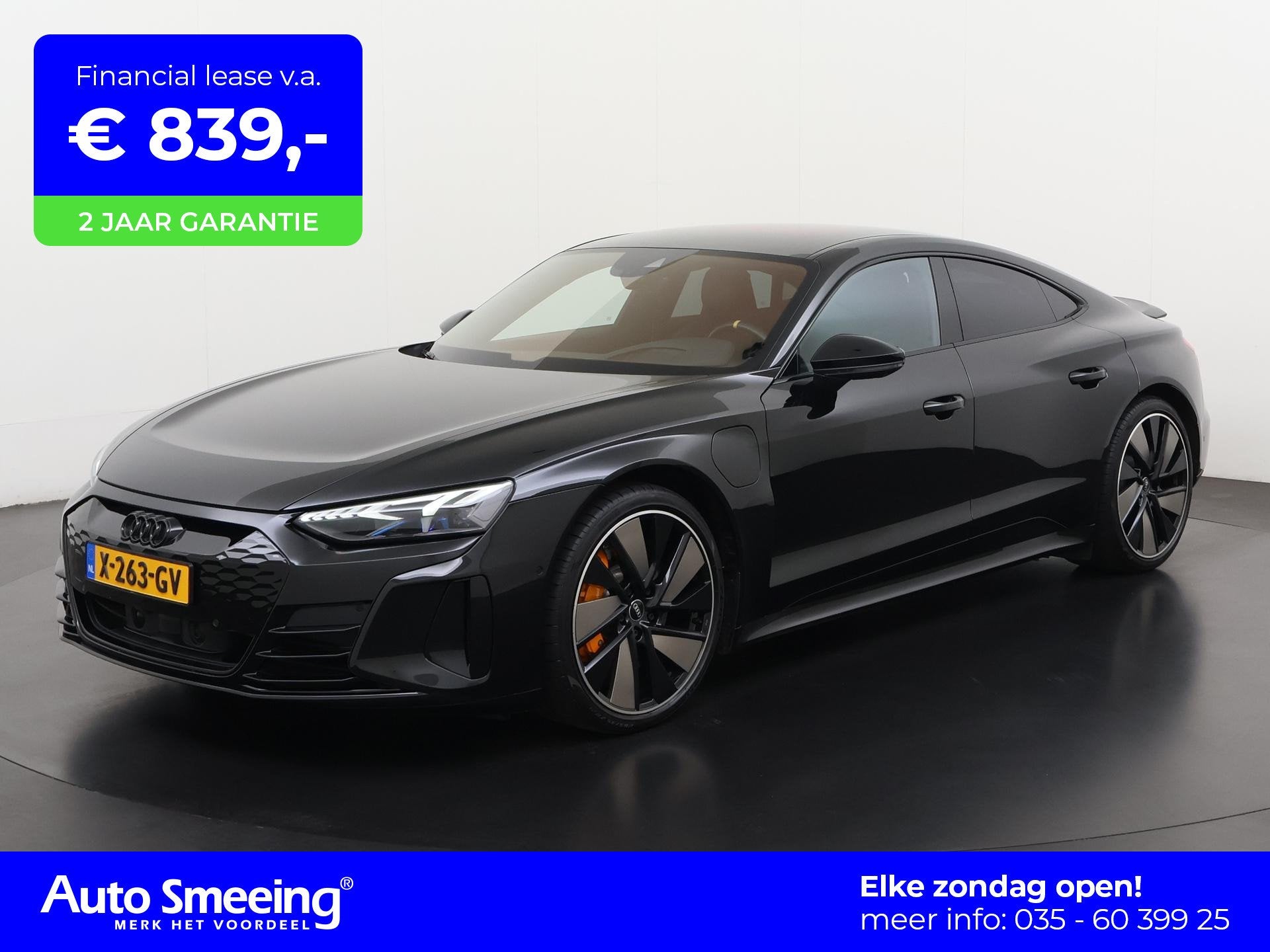 Audi e-tron GT RS 93 kWh 600pk | B&O | HUD | Stoelmassage |, Auto's, Automaat, 12 maanden, Zwart, E-tron GT