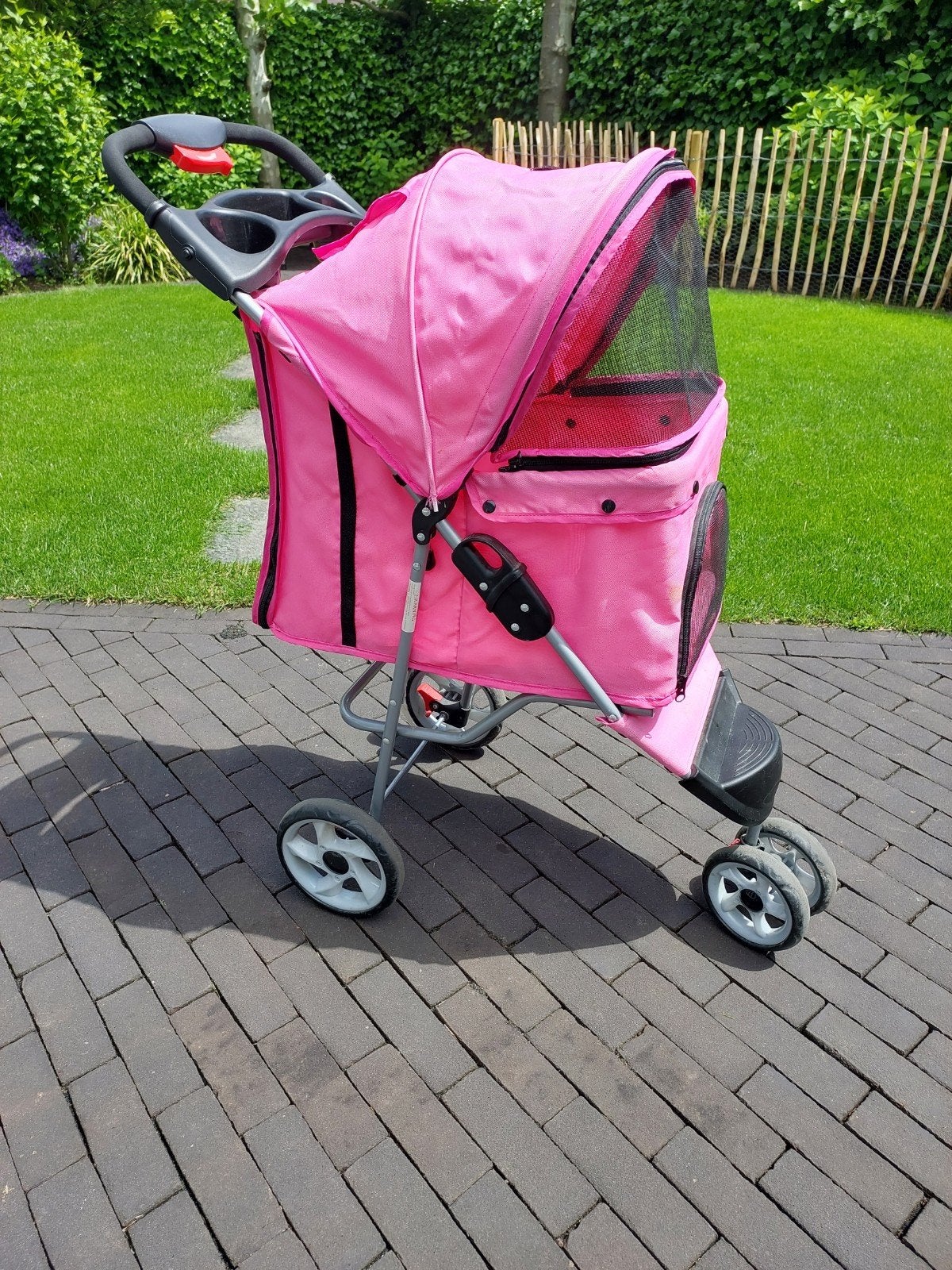 Hondenbuggy roze honden buggy, Dieren en Toebehoren, Ophalen, Gebruikt