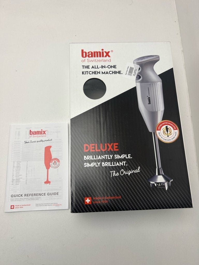 Bamix DeLuxe M200 staafmixer met hakmolen - Retourdeal, Info@mystore.nl, 3 snelheden of meer, Bruggestraat 18, Zo goed als nieuw