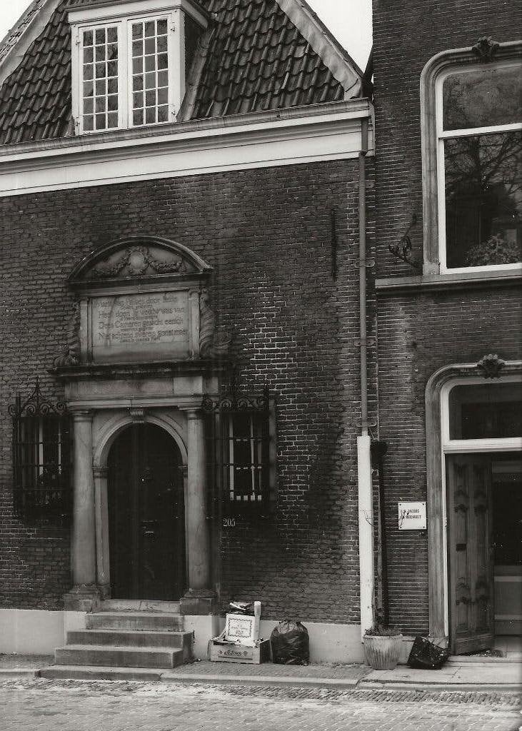 Utrecht Nieuwe Gracht 205 Maria van Pallaes Foto, Ophalen of Verzenden, 1940 tot 1960, Ongelopen, Utrecht
