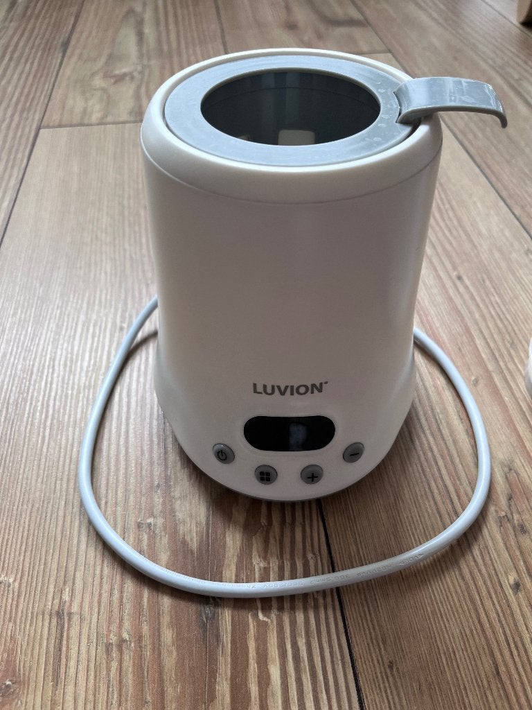 Luvion Eco Fast deluxe flessenwarmer, Kinderen en Baby's, Babyvoeding en Toebehoren, Ophalen of Verzenden, Gebruikt, Flessen- of potjesverwarmer