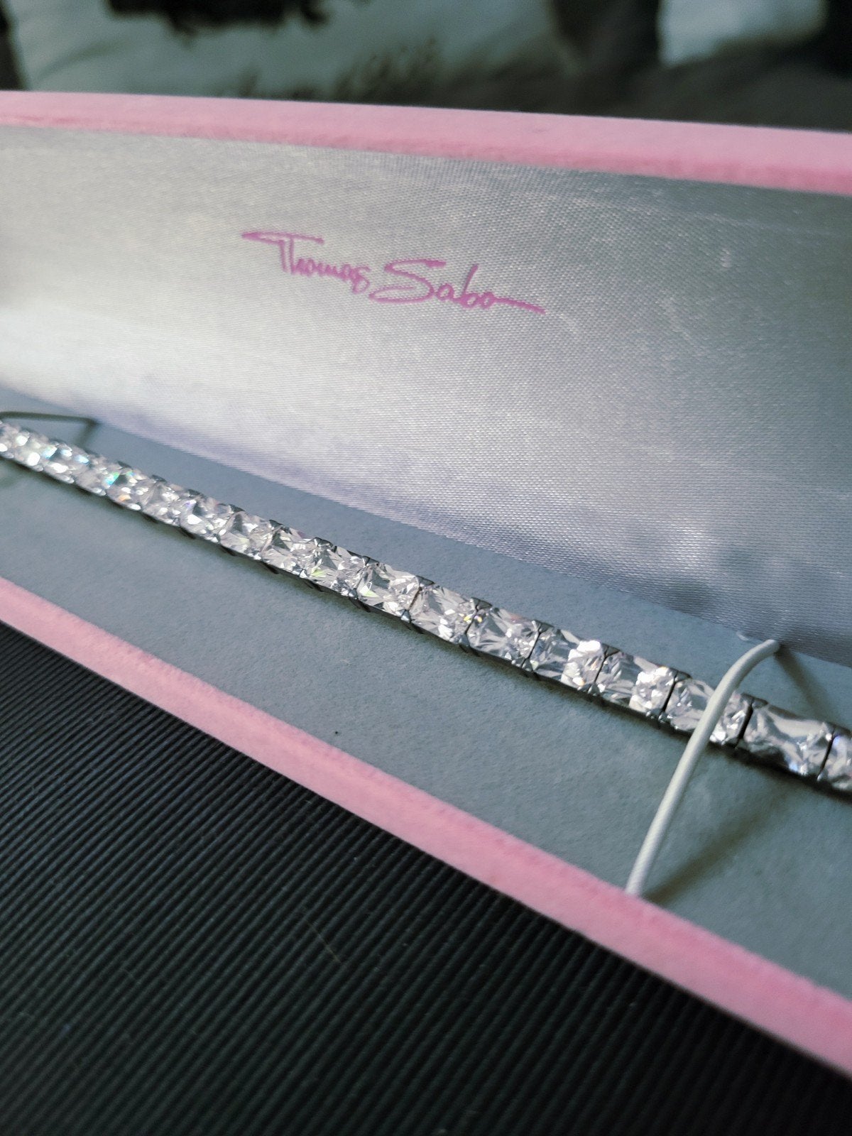 Thomas Sabo Armband met Zirkonia - Zo goed als nieuw, Met kristal, Ophalen of Verzenden, Zo goed als nieuw, Zilver