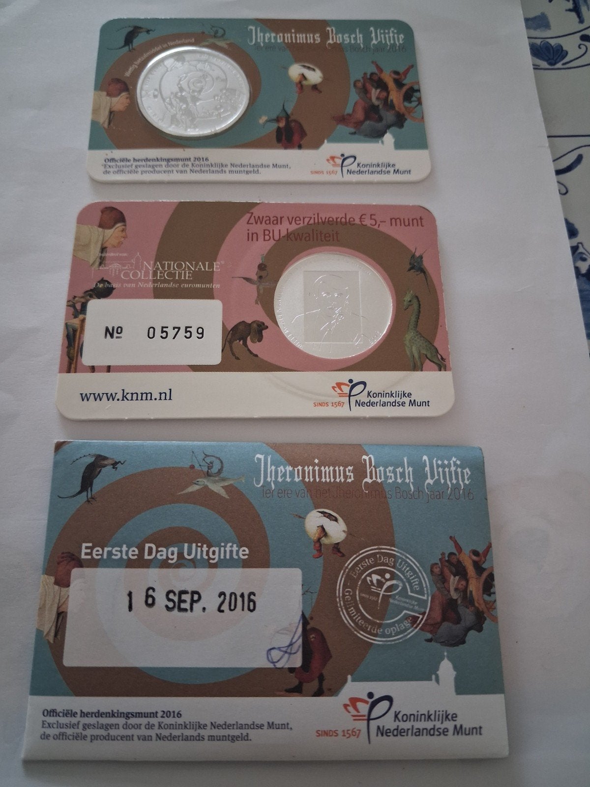 coincards Jheronimus Bosch, Ophalen of Verzenden, Koningin Beatrix, Euro's