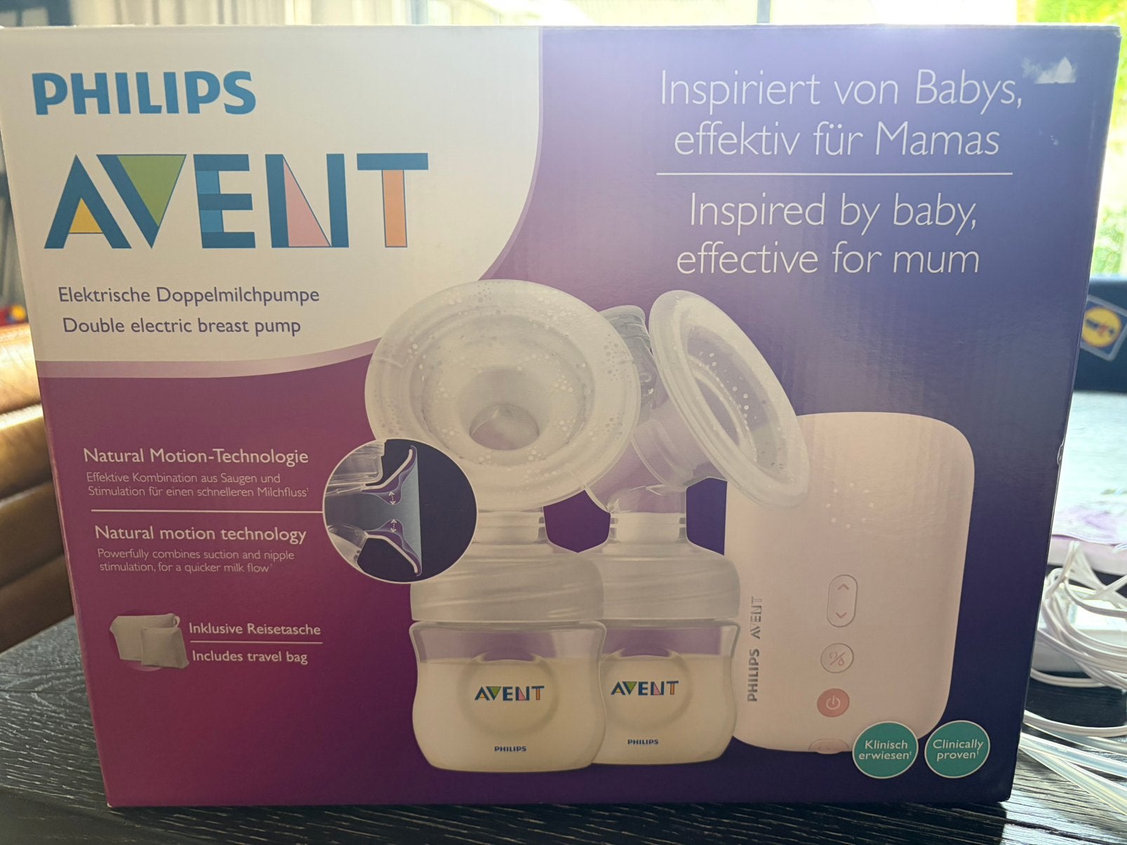 Philips avent dubbele elektrische borstkolf, Ophalen of Verzenden, Zo goed als nieuw, Borstkolf