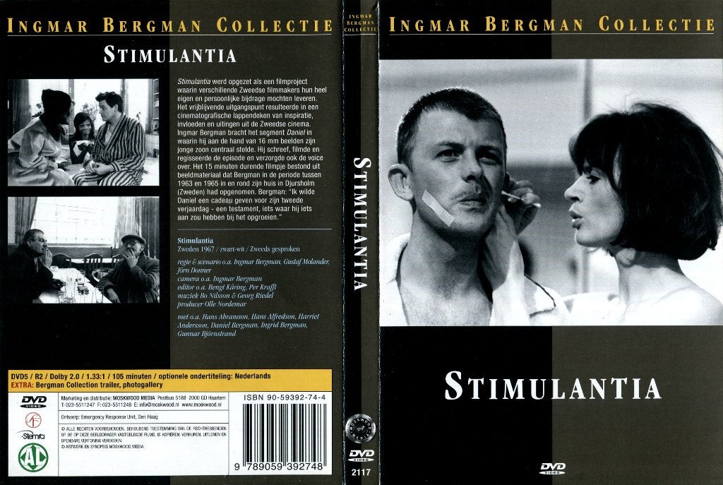 Ingmar Bergman Collectie: Stimulantia DVD NL, Cd's en Dvd's, Scandinavië, Gebruikt, Drama, Alle leeftijden