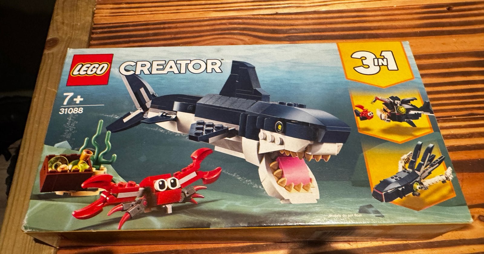 Lego Creator 31088 Diepzeewezens 3-in-1 set, Lego, Nieuw, Ophalen of Verzenden, Compleet