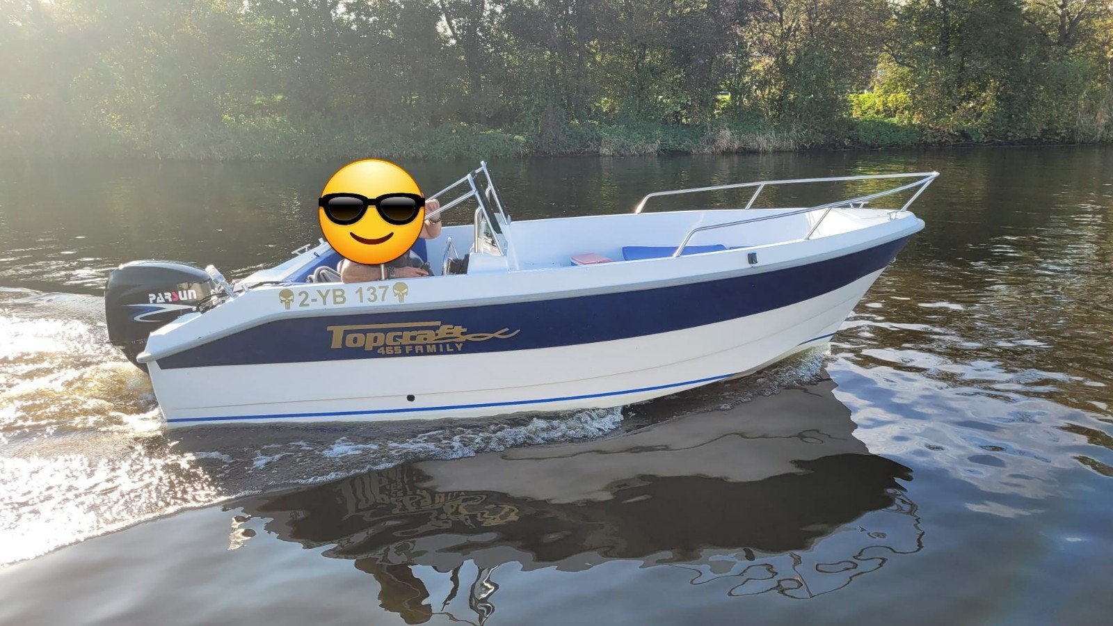 Topcraft 465 family 60 pk parsun fourstroke tour vis boot, Watersport en Boten, Ophalen of Verzenden, Topcraft