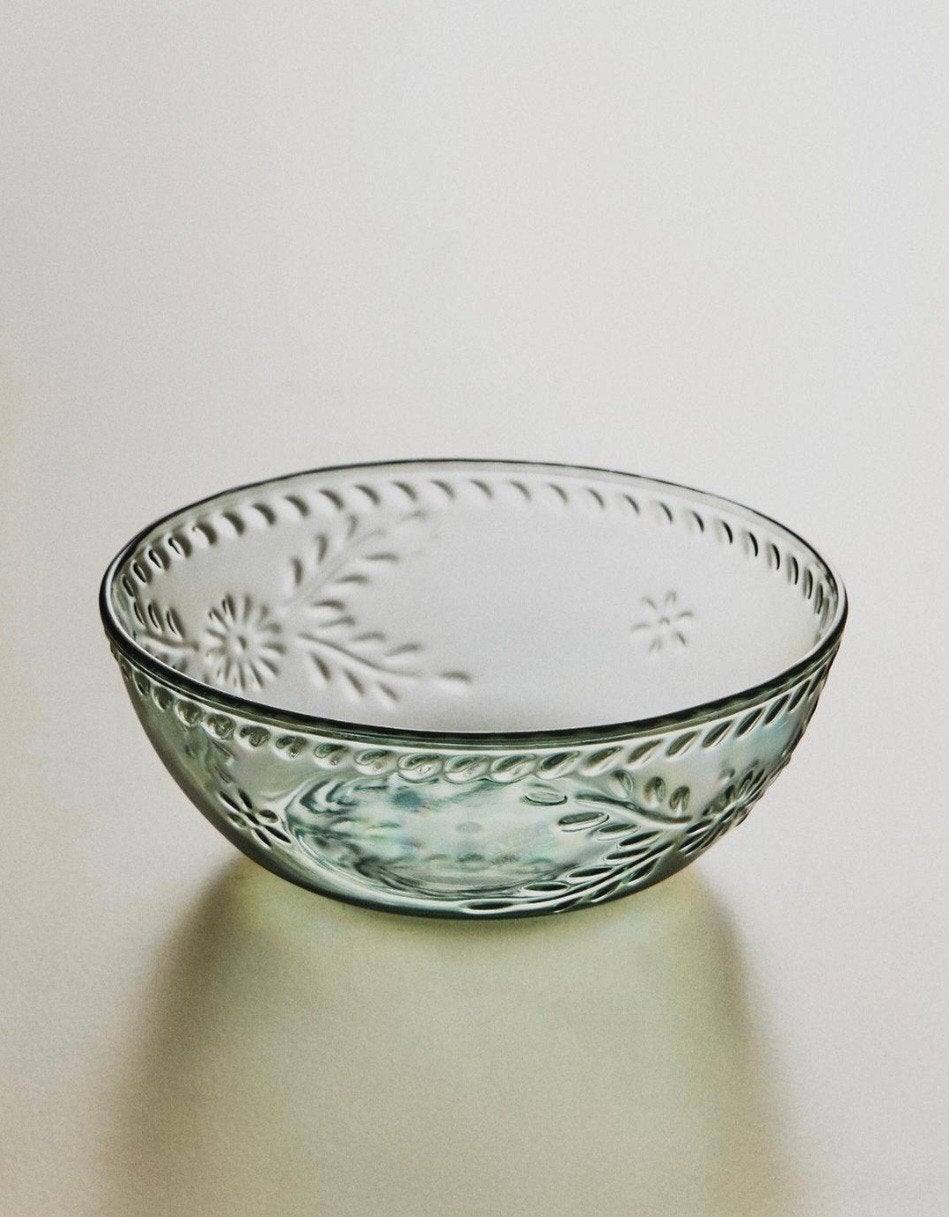 8x Acryl donkere kom, schaaltje met bloemen van Zara Home, Kunststof, Overige merken, Ophalen of Verzenden, Zo goed als nieuw