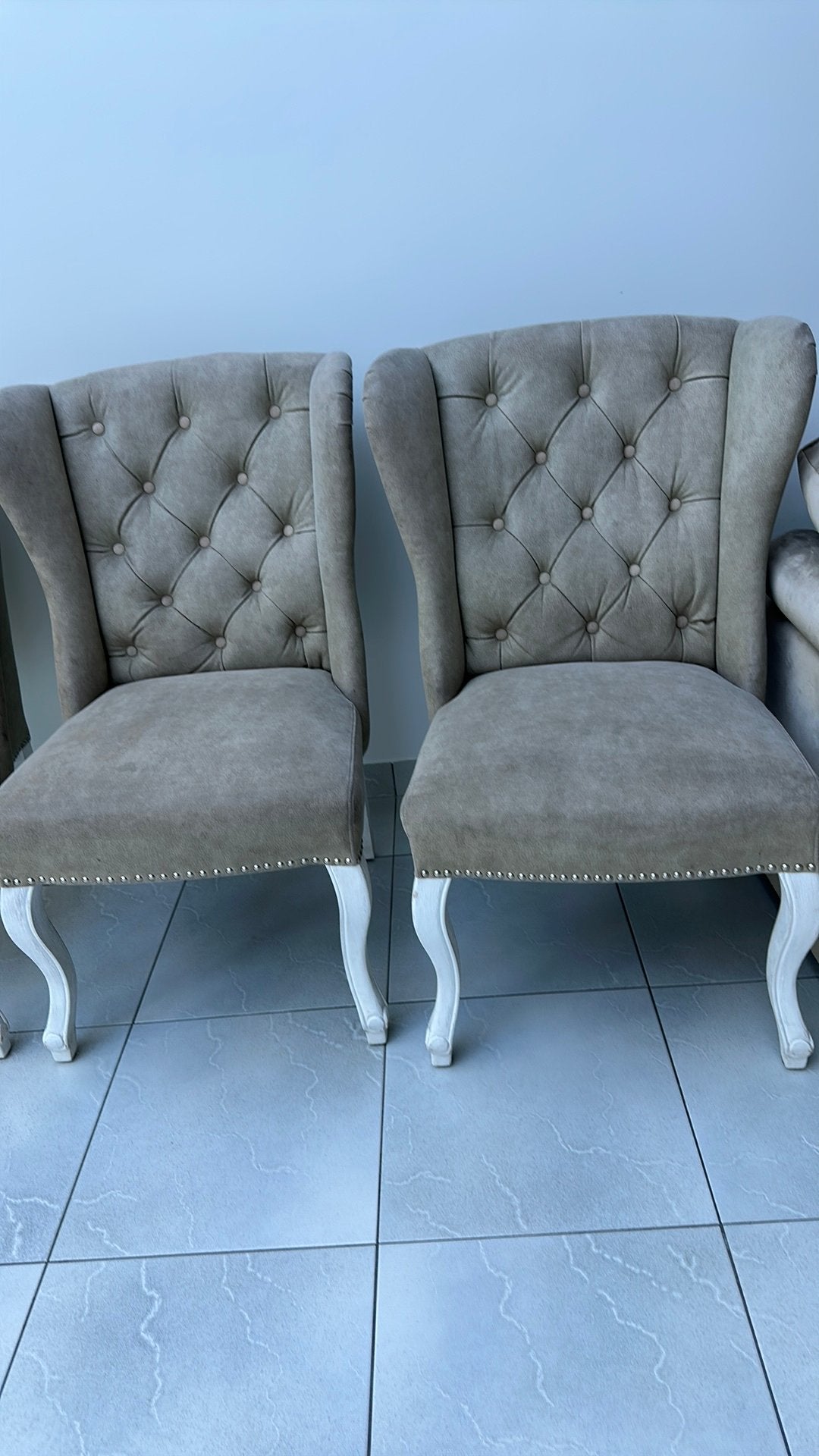 Dubbelman design schiterende wing chair / stoelen 6 stuks, Ophalen, Zo goed als nieuw, Minder dan 50 cm, Tijdloos en chique
