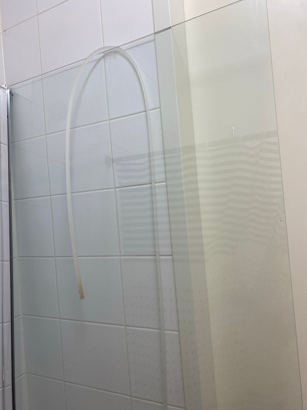Glazen douchewand - 196x89 cm - Goede staat, Ophalen, Gebruikt, Glas, Douche