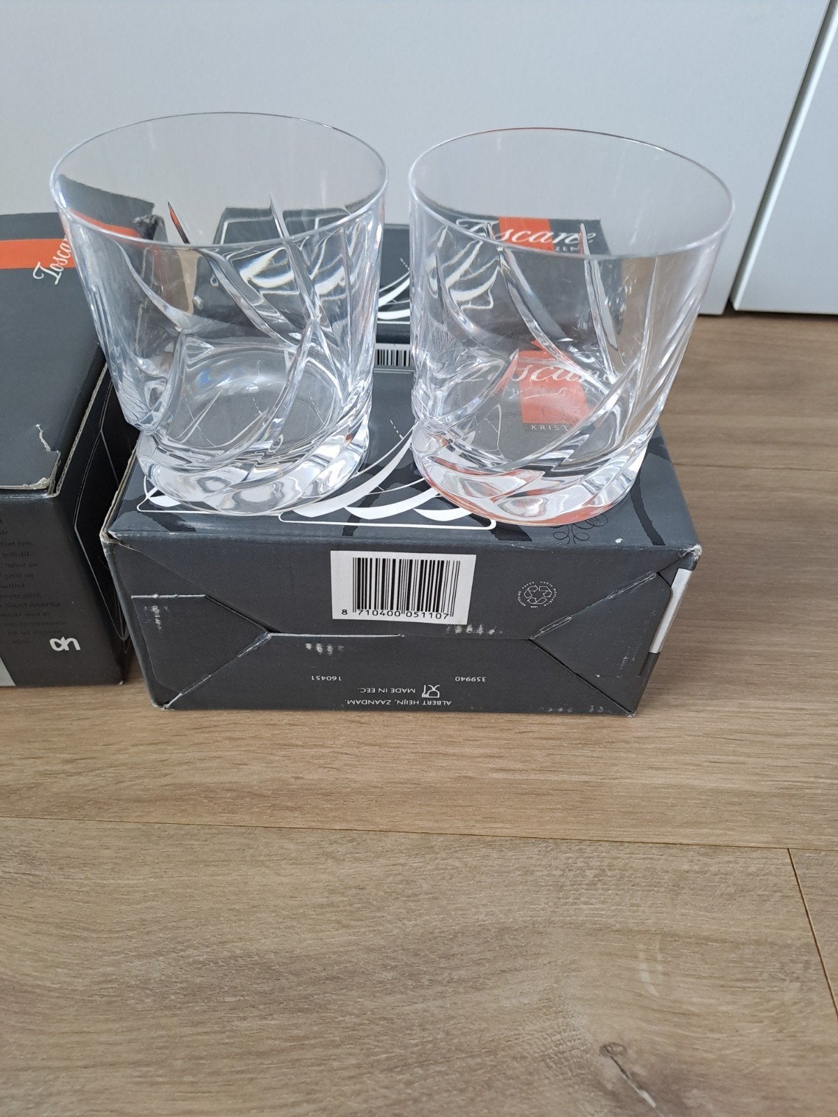 AH kristal Toscane 8 Whisky of water glazen, Ophalen, Zo goed als nieuw, Overige typen