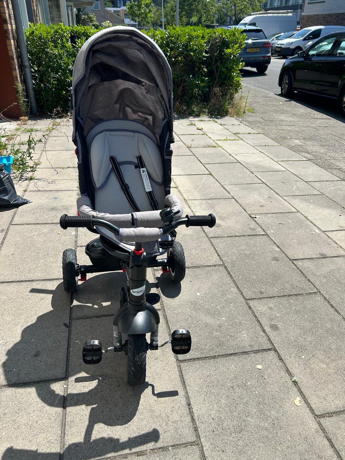 Besrey Driewieler kinderwagen 7 in 1, Ophalen, Zo goed als nieuw